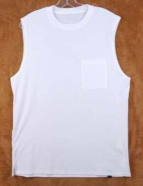 LUNYA LAHGO Men’s White Sleep Shirt Pullover Cool Muscle Tee Supima Cotton Large
